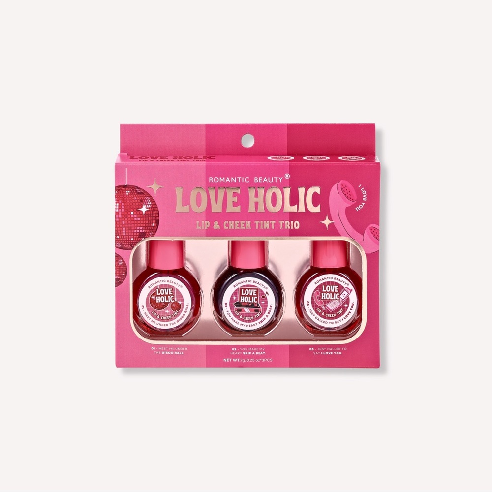 Love Holic Lip & Cheek Tint Trio - Pink